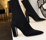 Load image into Gallery viewer, Thick High Heel Ankle Boots
