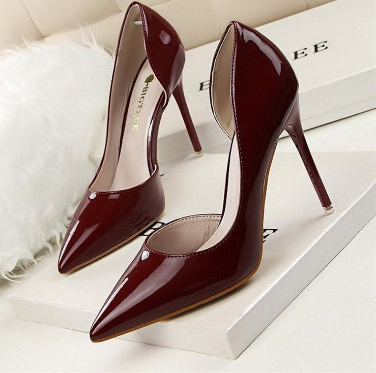 Basic Side Slip High Heel Pumps