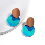 Load image into Gallery viewer, Unusual Polymer Clay Drop Earrings
