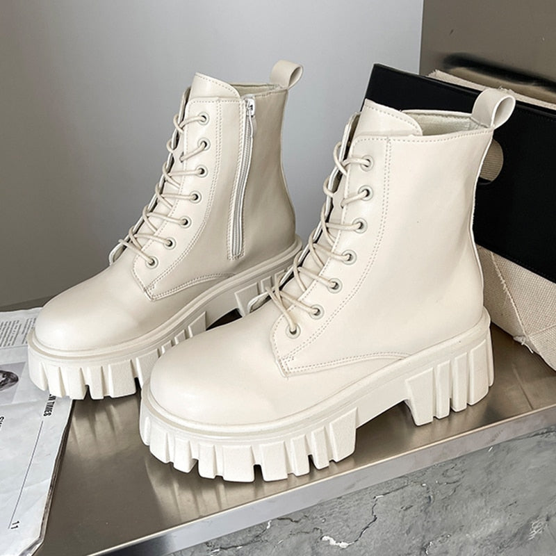 Platform Combat Boots