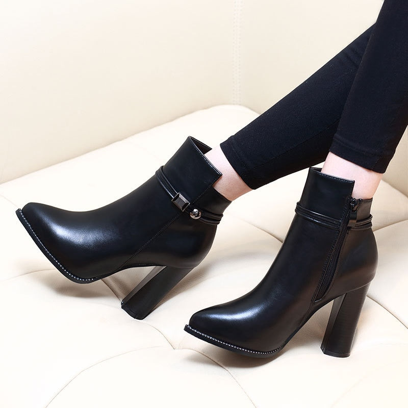 Pointed Toe Ankle Boots