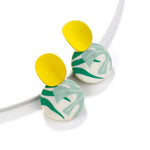 Load image into Gallery viewer, Unusual Polymer Clay Drop Earrings
