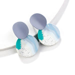 Load image into Gallery viewer, Unusual Polymer Clay Drop Earrings
