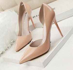 Basic Side Slip High Heel Pumps