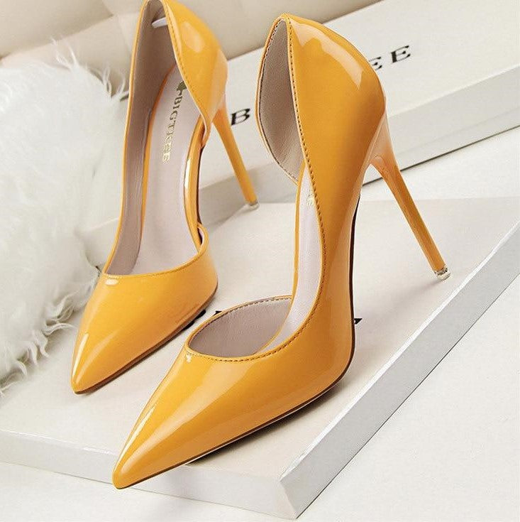 Basic Side Slip High Heel Pumps